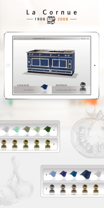 La Cornue - Application de personnalisation de gazinière