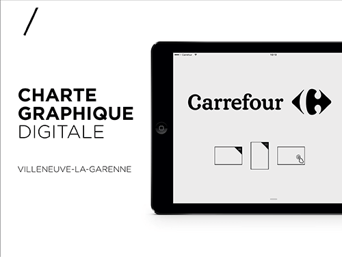 Carrefour - Création d'une charte graphique digitale pour un concept store