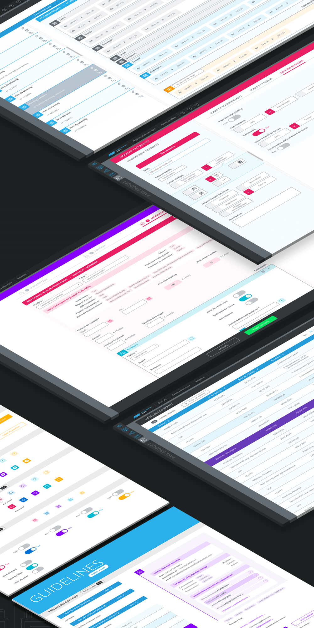 Design des interfaces des applications métiers pour Orbility