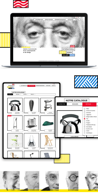 Design du site internet d'International Design Gallery