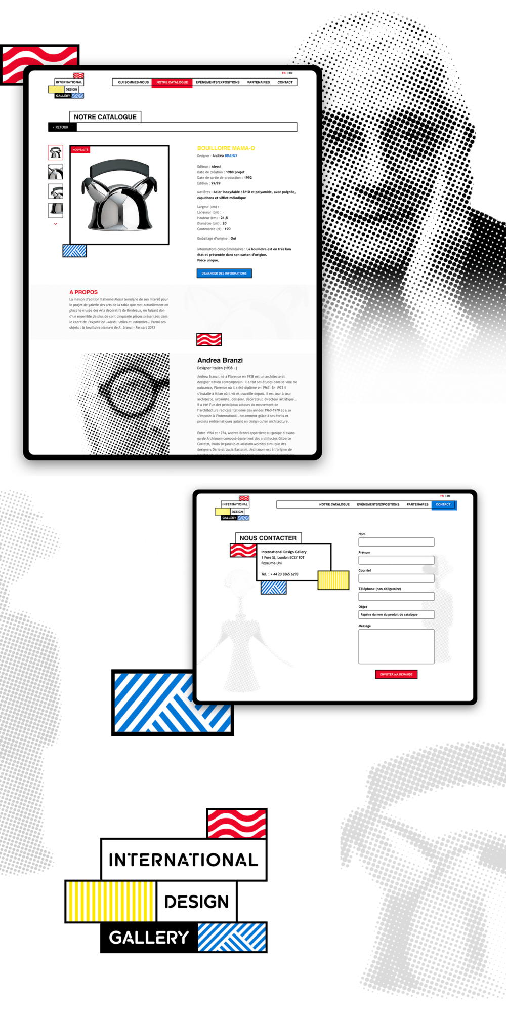 Design du site internet d