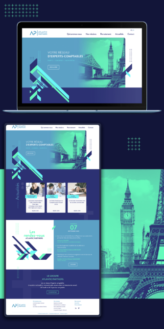 Design du site internet Atlantic Partners